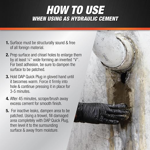 DAP Quick Plug Hydraulic Cement - Image 3