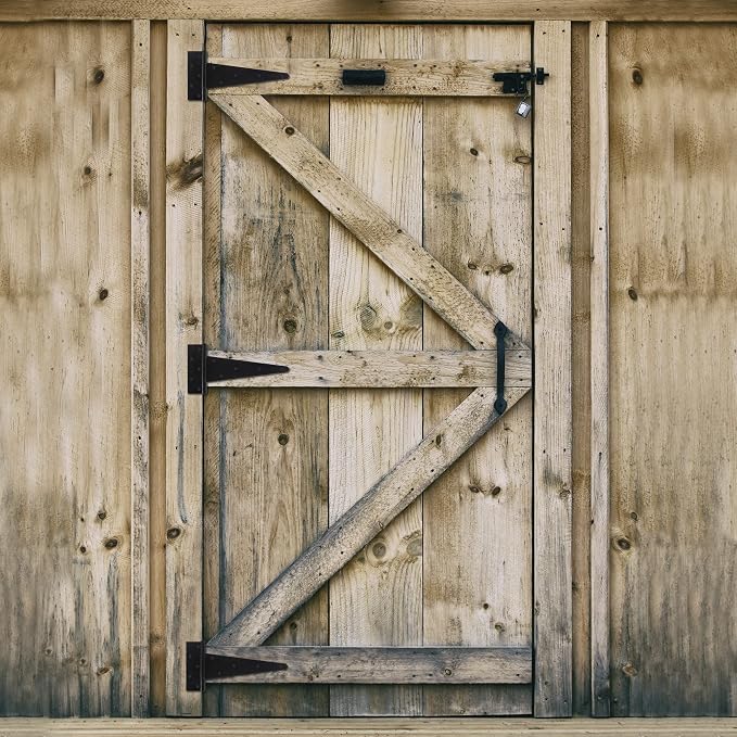 12 Inch T-Strap Shed Door Hinges Heavy Duty, Yard Door, Barn Door Gates - Image 6