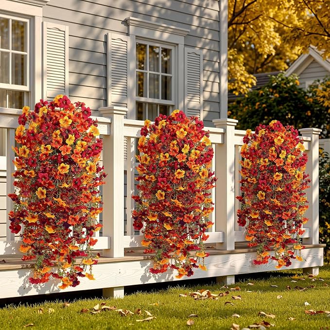 4 Pcs Upgrade Big Artificial Hanging Fall Flowers - Image 6