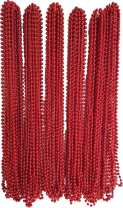 Festive Metallic Beaded Necklaces