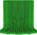 SHAOQINLIN 100 PCS St. Patricks Day Beads Necklace, 33" Green Mardi Gras Beads Christmas Necklaces Irish Saint Patricks Necklaces for St. Patricks Day Mardi Gras Parade Throws Birthday Party Favors