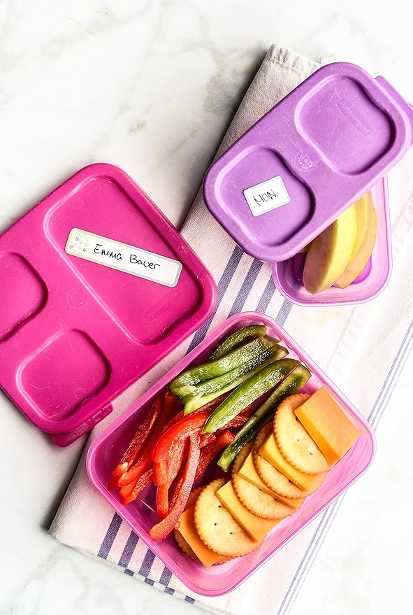 Daycare Labels Value Pack - Bottle Labels (Playful Patterns) and Clothing Labels (Highlighter), Waterproof Labels