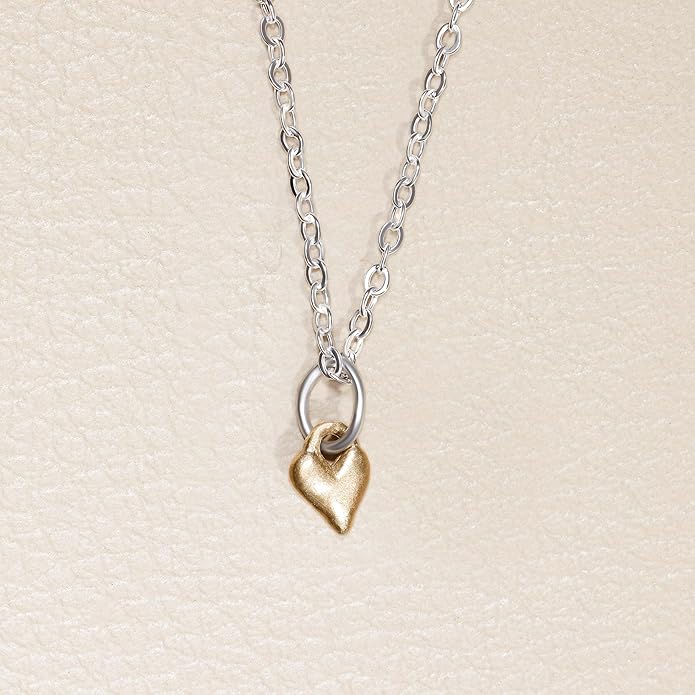 LISA LEONARD DESIGNS Brass Little Heart Pendant Neckalce in 18" Chain, Minimalists Jewelry, Dainty Necklaces, Necklaces For Women, Gift For Her