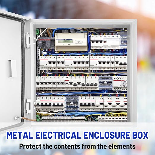 Electrical Junction Box 12x12x8, NEMA 4X IP66 Steel Enclosure Box | 1.5mm steel - Image 2