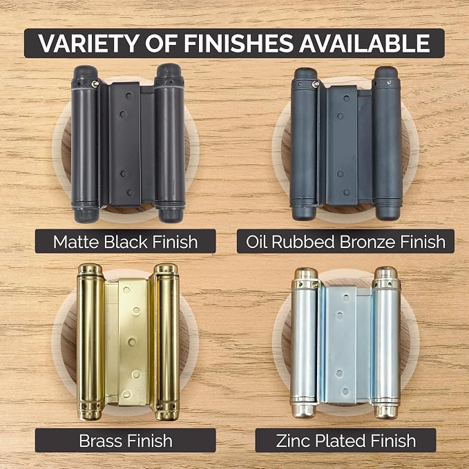 Hinge Outlet Self Closing Double Action Spring Hinge Saloon Zinc 4 Inch - Image 4