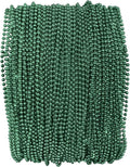 Green Mardi Gras Beads - 33 inch, 7mm, 72 Necklaces, 6 Dozen Bulk Party Decorations