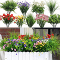 23PCS Artificial Plants Outdoor, Faux Flowers & Greenery Stems by GreenMoon
