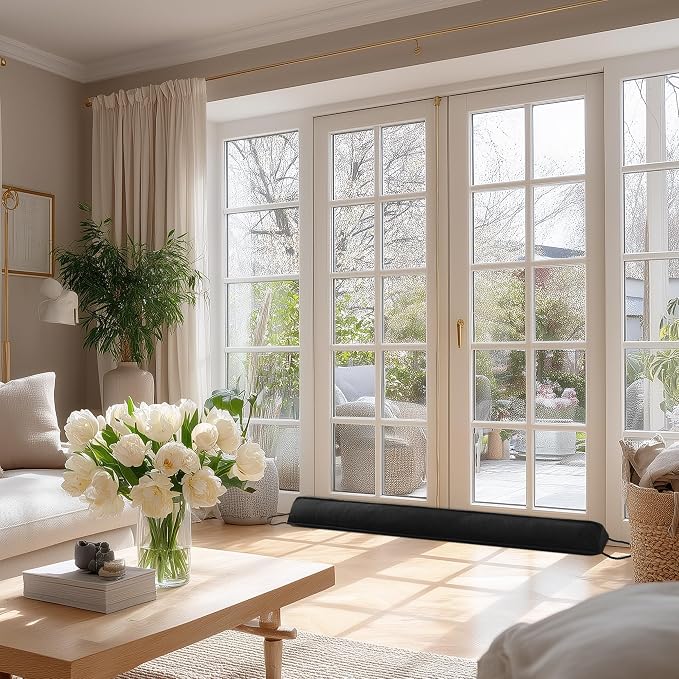 Sunolga Door Draft Stopper, Removable Washable Cover, Blocks Hot and Cold Air - Image 8