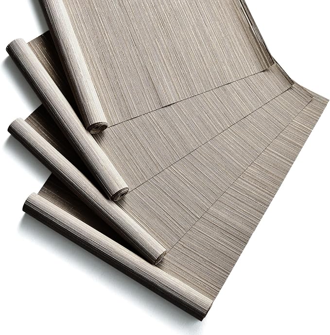 Replacement Fabric Panels for Sliding Glass Door, Fabric Only, Natural Woven by PieceNat