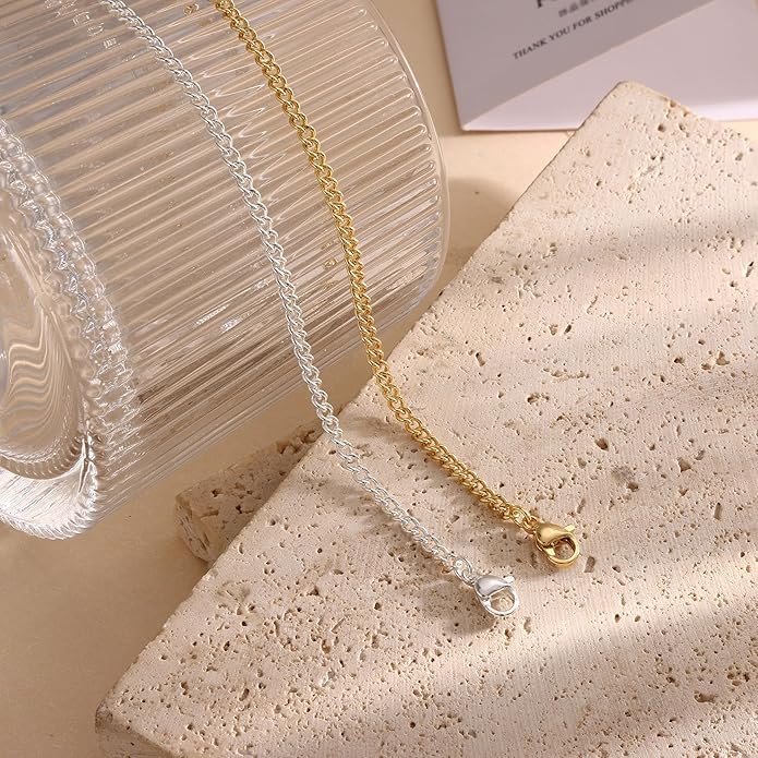 DEARMAY Dainty 14K Gold Plated Ankle Bracelets for Women, Waterproof 14K Gold Plated Link Chain Anklets Non Tarnish Set Pack Summer Beach Jewelry Gift