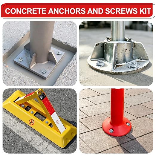 1/2 x 5-1/2 inch Wedge Anchors, Galvanized Concrete Anchors, Concrete Wall - Image 7