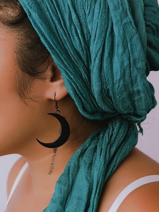 MINACHI Simple Crescent Moon Dangle Drop Earrings, Fashion Statement Jewelry Gift for Women
