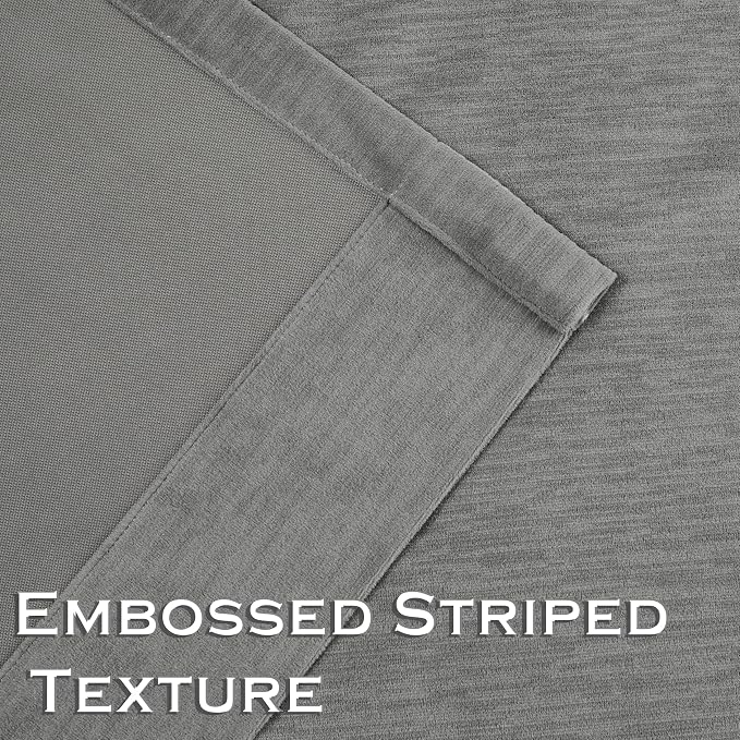 Kayne Studio Pewter Gray Velvet Pinch Pleated Back Tab Curtains 120 Inches | - Image 2