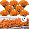 ColoPlay Artificial Mums for Outdoors, 24 Bundles Fake Flowers Fall Decor | by ColoPlay