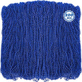 200 PCS Beaded Necklace, 33" Mardi Gras Beads, Blue Bead Necklace, Mardi Gras Accessories, Parade Beads Bulk for Hanukkah Christmas Pirate Birthday Gender Costume Party Supplies