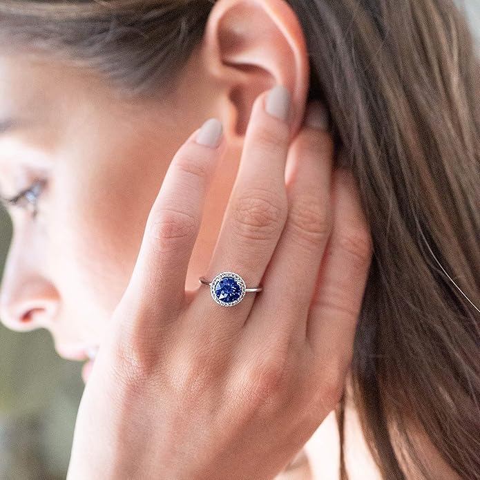 PAVOI 14K Gold Plated Crystal Birthstone Rings | Rings For Women