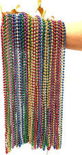 Festive Metallic Beaded Necklaces