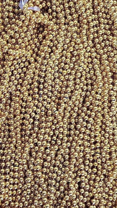 Festive Metallic Beaded Necklaces