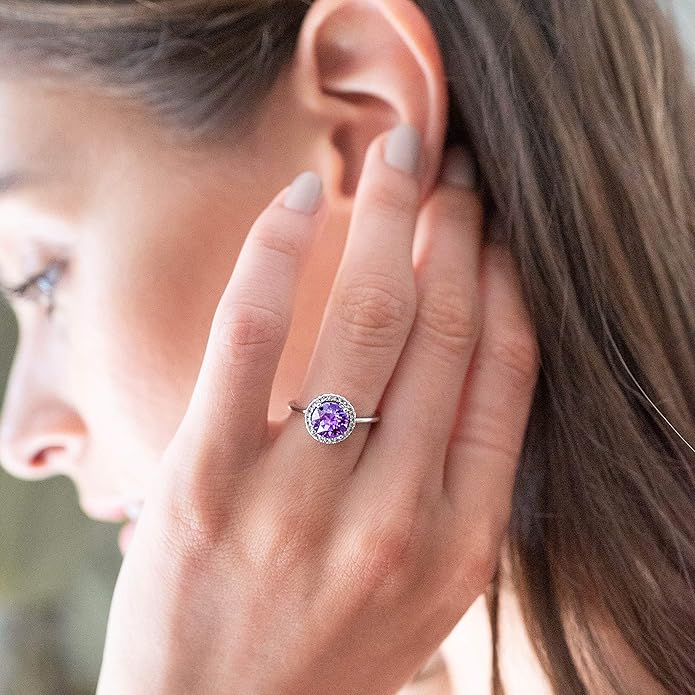 PAVOI 14K Gold Plated Crystal Birthstone Rings | Rings For Women