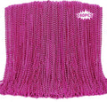 240PCS Mardi Gras Beads, Metallic Breast Cancer Awareness Bead Necklace, 33" Hot Pink Mardi Gras Necklace Stuff, Festival Parade Throw Accessories for Wedding Birthday Celebrations Decor
