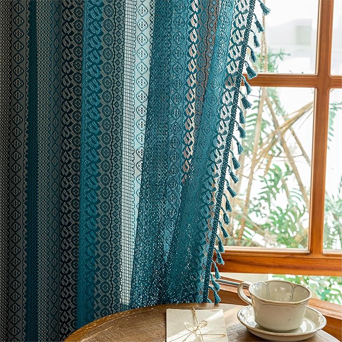 Sutuo Home Boho Curtains 2 Panels - Image 3
