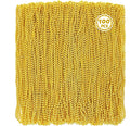 100 PCS Mardi Gras Beads, 33" Gold Beads Necklaces, St Patricks Day Beads Necklaces Bulk, Round Beaded Parade Throw Accessories Set, Gold Beads for Carnival Party Supplies