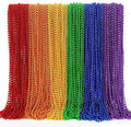 200PCS Pride Accessories, LGBTQ Pride Beads Necklace Accessories, 6 Kinds of Metallic Beads Necklace Bulk, Gay Lesbian Pride Necklace, Costumes Decor for Pride Month Parade Throws Party Favors