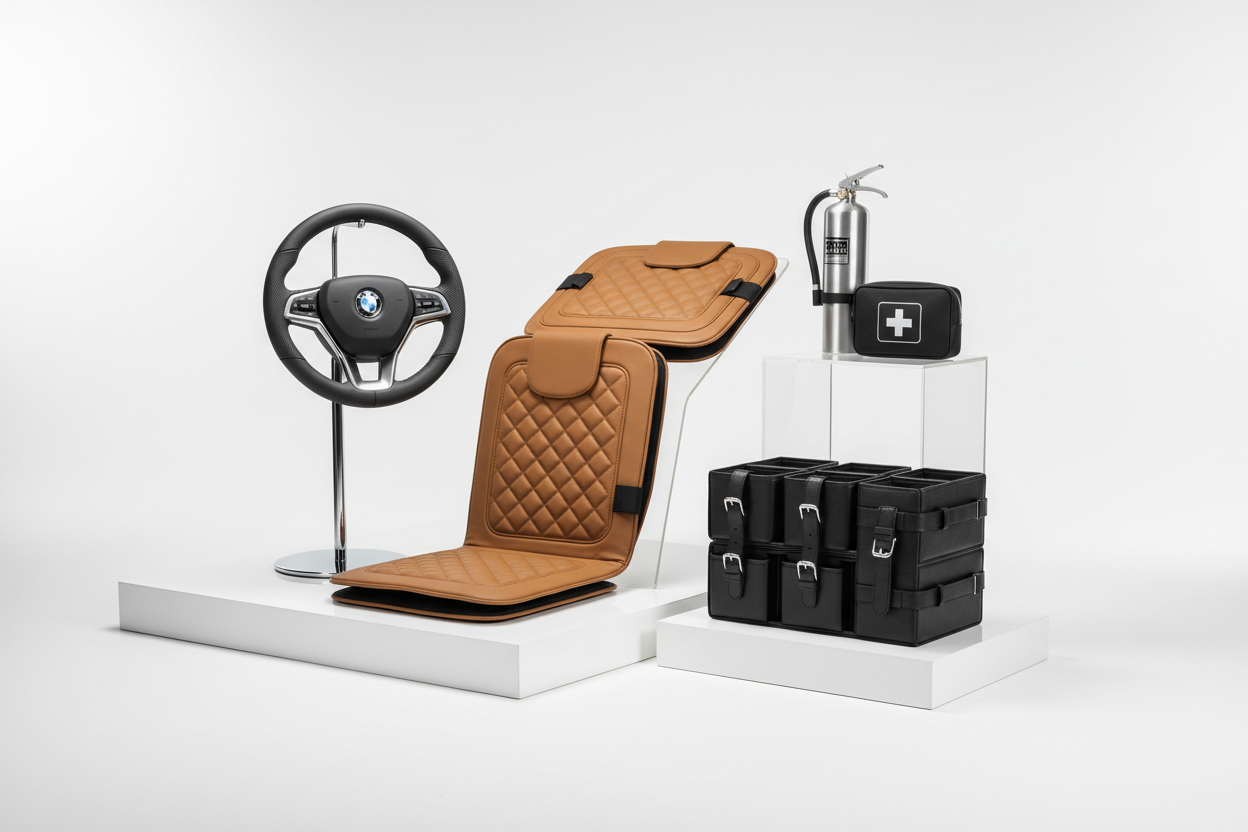 Welcome to AutoNova, your destination for premium car accessories designed for comfort, safety, and style. (make it real phot0